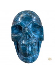 Crâne apatite blue 871g