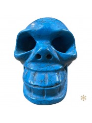 Crâne antique turquoise bleu 818g