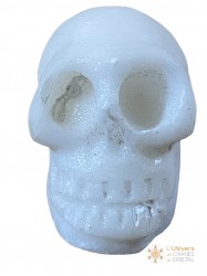 Crâne albâtre blanc 83g