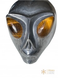 Crâne alien argent 676g