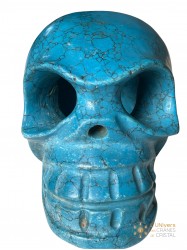 Crâne antique turquoise 970g